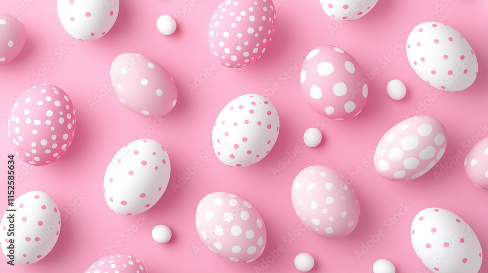 A vibrant pattern of pink and white Easter eggs scattered across a soft pink background representing chaos and the playful nature of the holiday season
A vibrant pattern of pink and white Easter eggs scattered across a soft pink background representing chaos and the playful nature of the holiday season