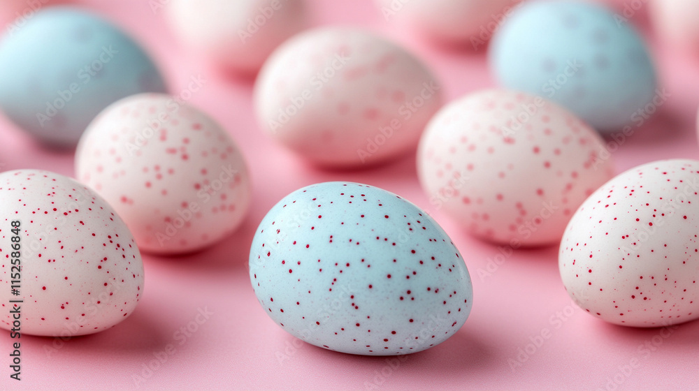 A vibrant pattern of pink and white Easter eggs scattered across a soft pink background representing chaos and the playful nature of the holiday season
A vibrant pattern of pink and white Easter eggs scattered across a soft pink background representing chaos and the playful nature of the holiday season