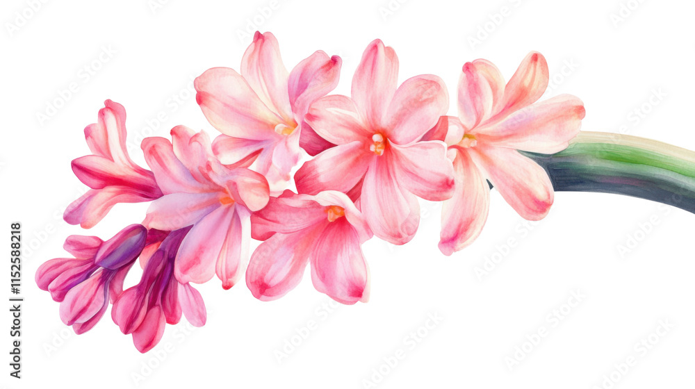 Fototapeta premium Purple spring flower, transparent background