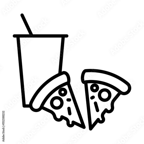 Pizza icon design template