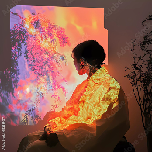 Lo-Fi music picture The background that goes well with the lo-fi music genre Generative AI	
