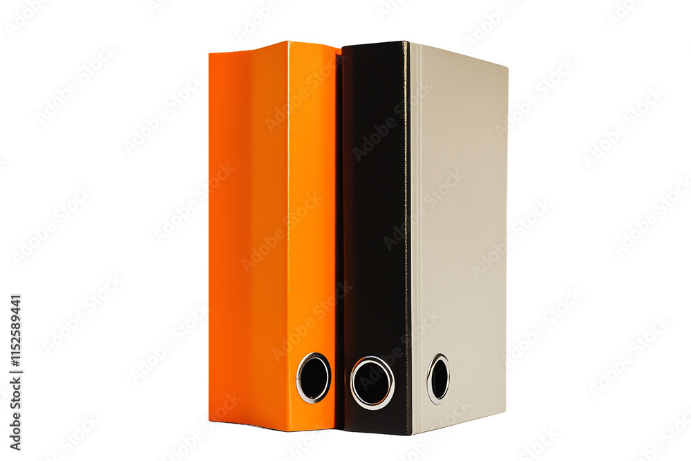 Two Different Binders Next to Each Other with Some Space Between PNG Two Different Binders Next to Each Other with Some Space Between PNG