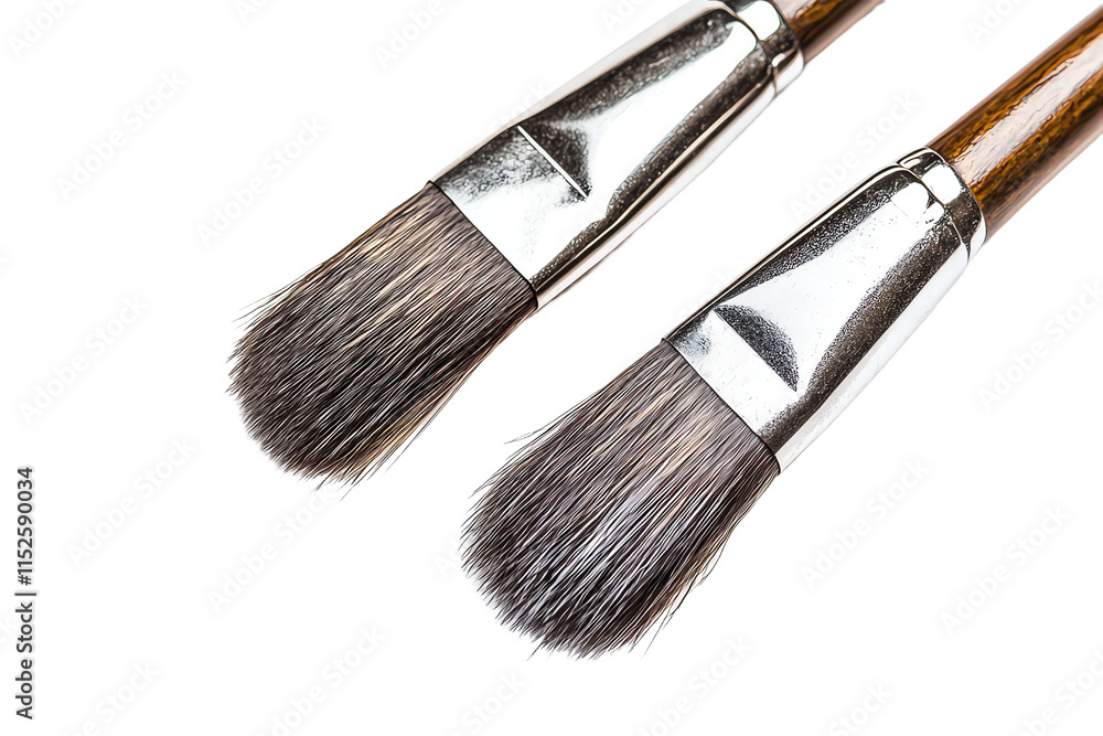 Two Different Brush Next to Each Other with Some Space Between PNG Two Different Brush Next to Each Other with Some Space Between PNG