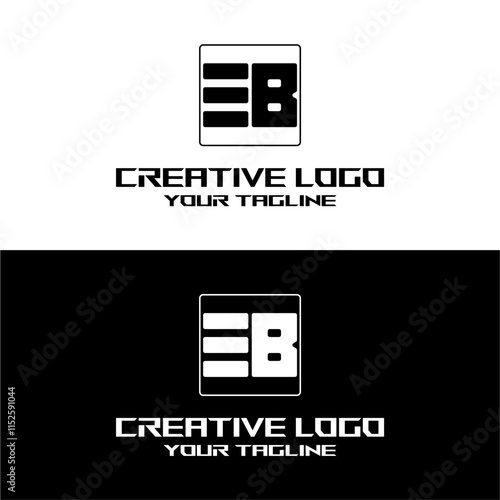 creative letter logo eb desain vektors