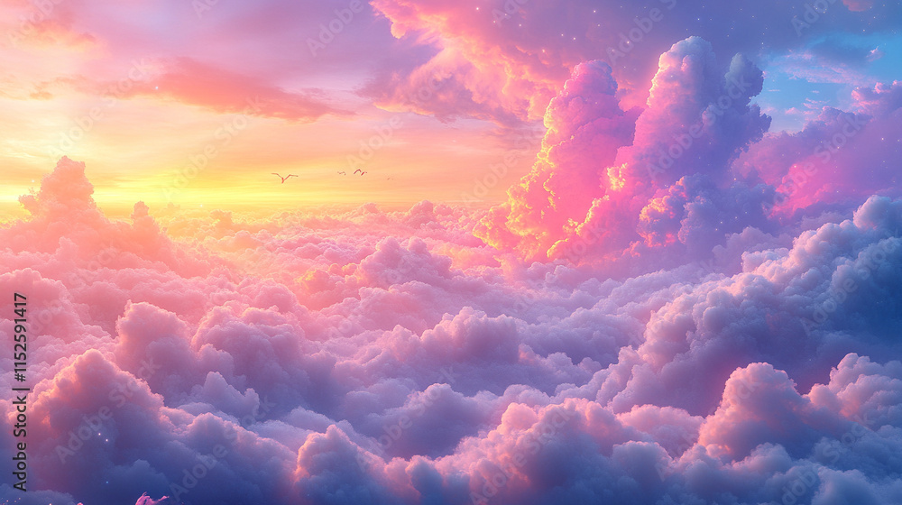 vivid clouds during a sunset creating a hyperrealistic and blurred scene filled with dramatic colors and the symbolic beauty of nature's chaos vivid clouds during a sunset creating a hyperrealistic and blurred scene filled with dramatic colors and the symbolic beauty of nature's chaos