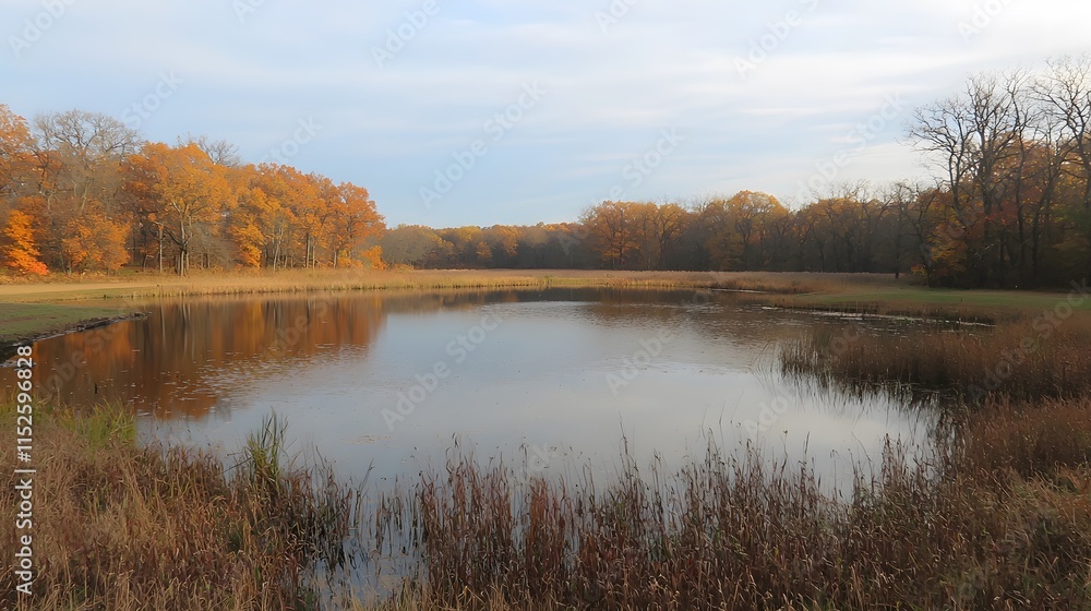 Tranquil Autumn Reflection Serene Lake Nature Photography Vibrant Landscape Wide-Angle View Seasonal Beauty Tranquil Autumn Reflection Serene Lake Nature Photography Vibrant Landscape Wide-Angle View Seasonal Beauty