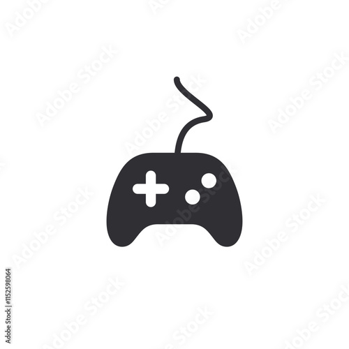 Gamepad icon. Joypads for playing video games. Gaming joystick. Video game controller. Controller icon. Gamepad icon. Gaming accessory. PC gadget. Computer store. Web pictogram. Game console. 