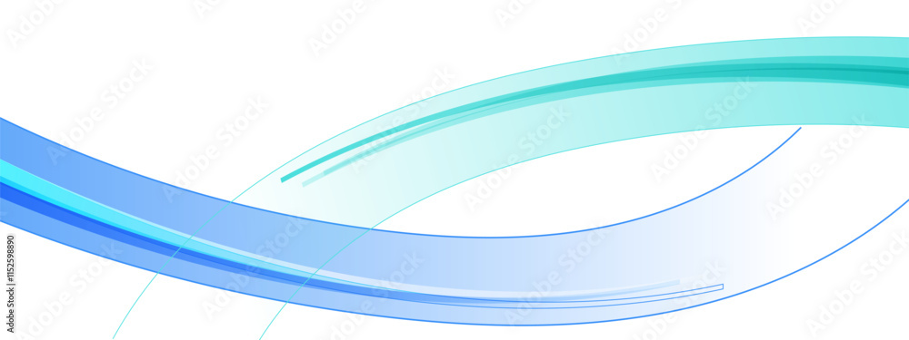 Banner vector futuristic wavy lines flowing smooth curve colorful gradient green blue on white background Banner vector futuristic wavy lines flowing smooth curve colorful gradient green blue on white background