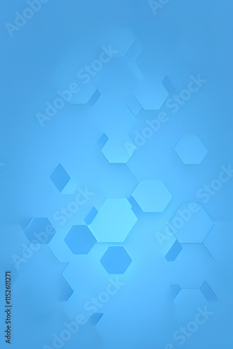 Abstract blue technology hexagonal background