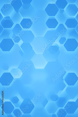 Abstract blue technology hexagonal background