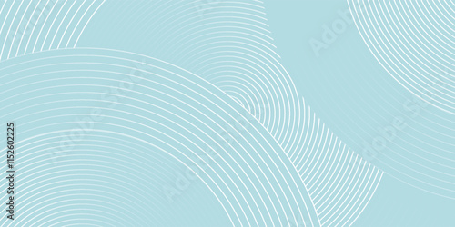 Modern abstract background. Glossy white gradient circle lines. Minimal geometric pattern. Simple graphic elements. Futuristic concept