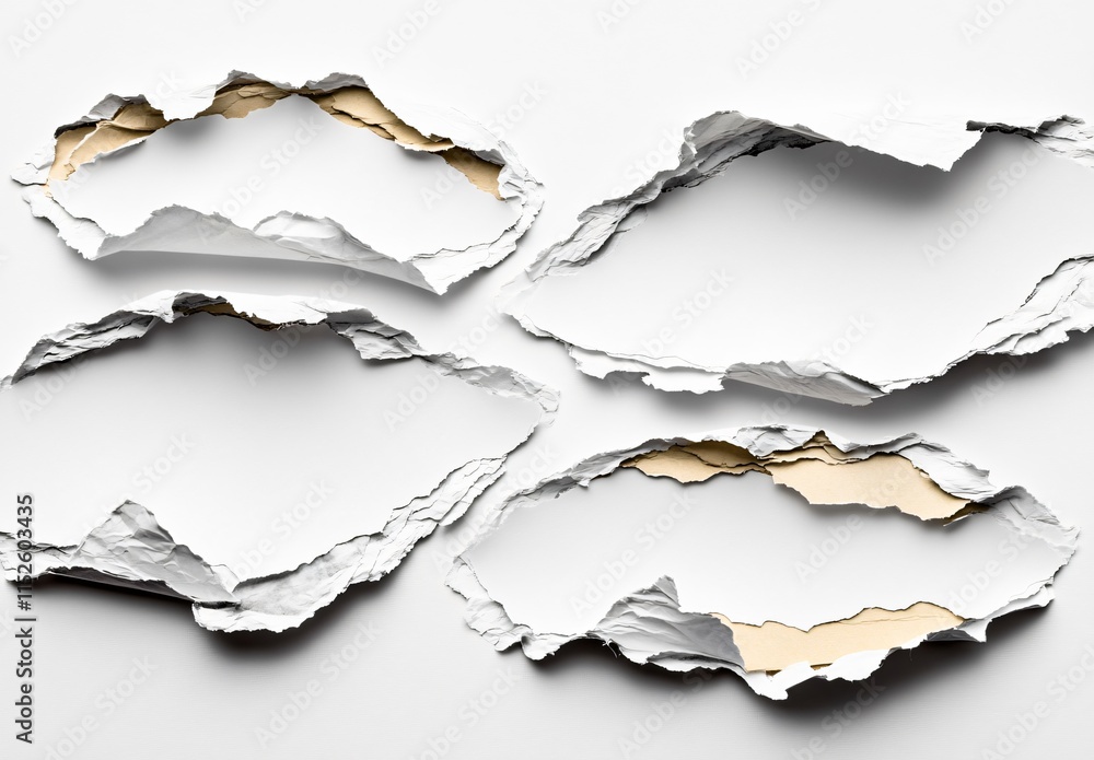 Abstract Torn Paper Background Ripped Edges Texture Abstract Torn Paper Background Ripped Edges Texture