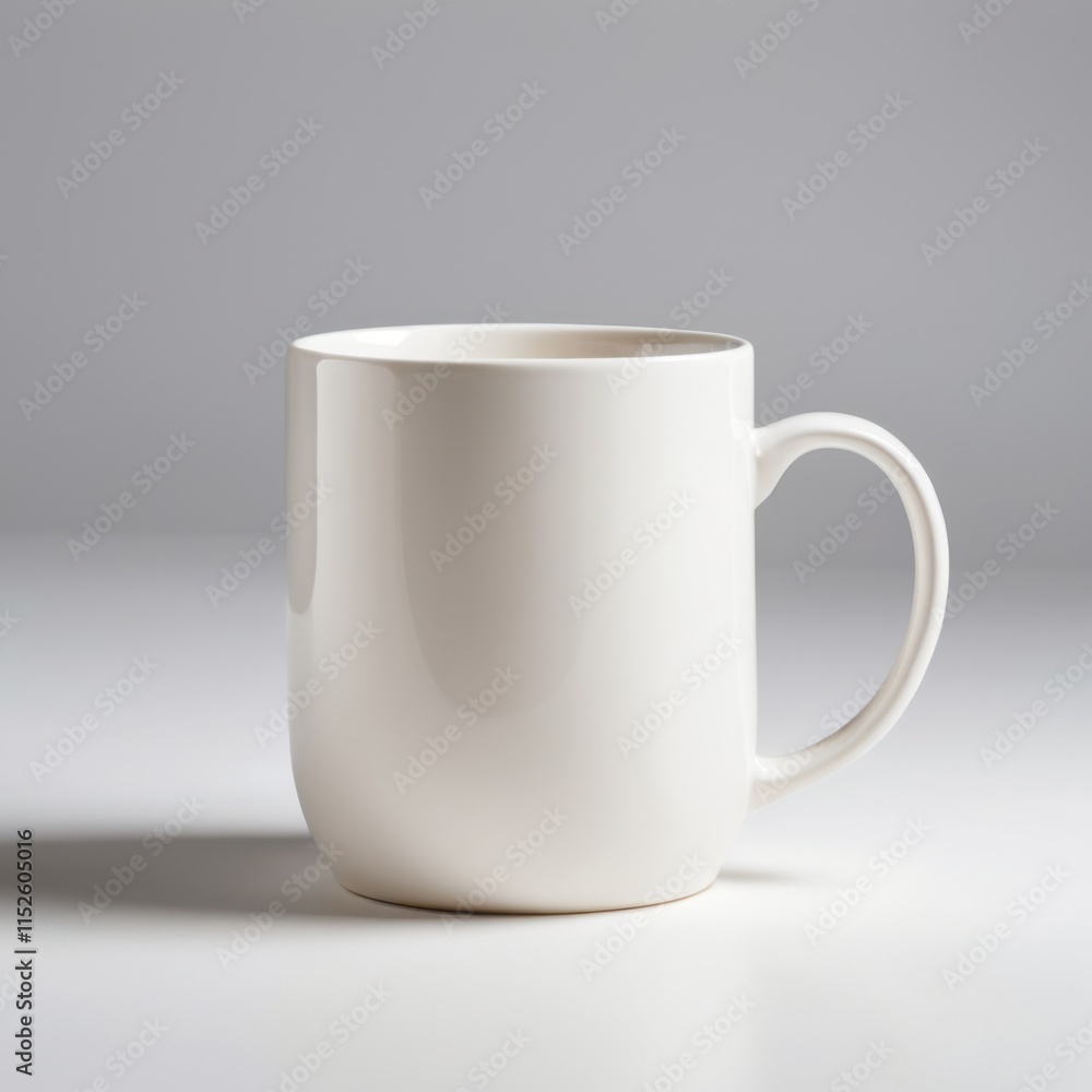 Obraz premium Simple White Ceramic Mug