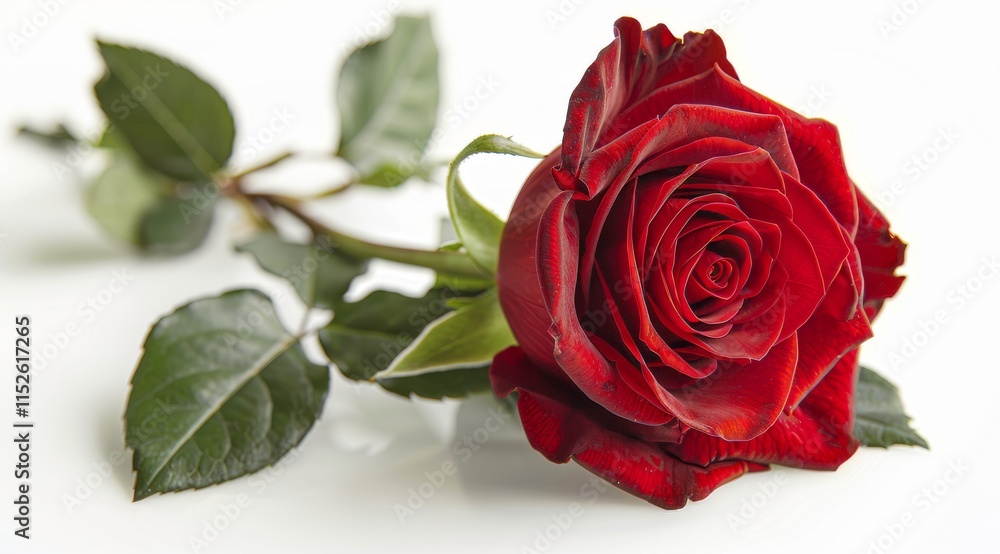A Single Red Rose: Elegance and Passion A Single Red Rose: Elegance and Passion