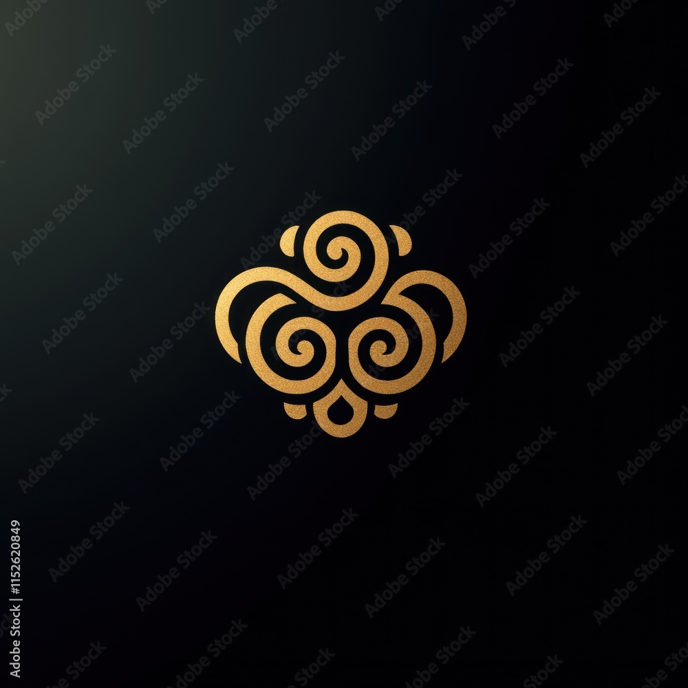 A stylized golden logo featuring swirling patterns on a dark background. A stylized golden logo featuring swirling patterns on a dark background.