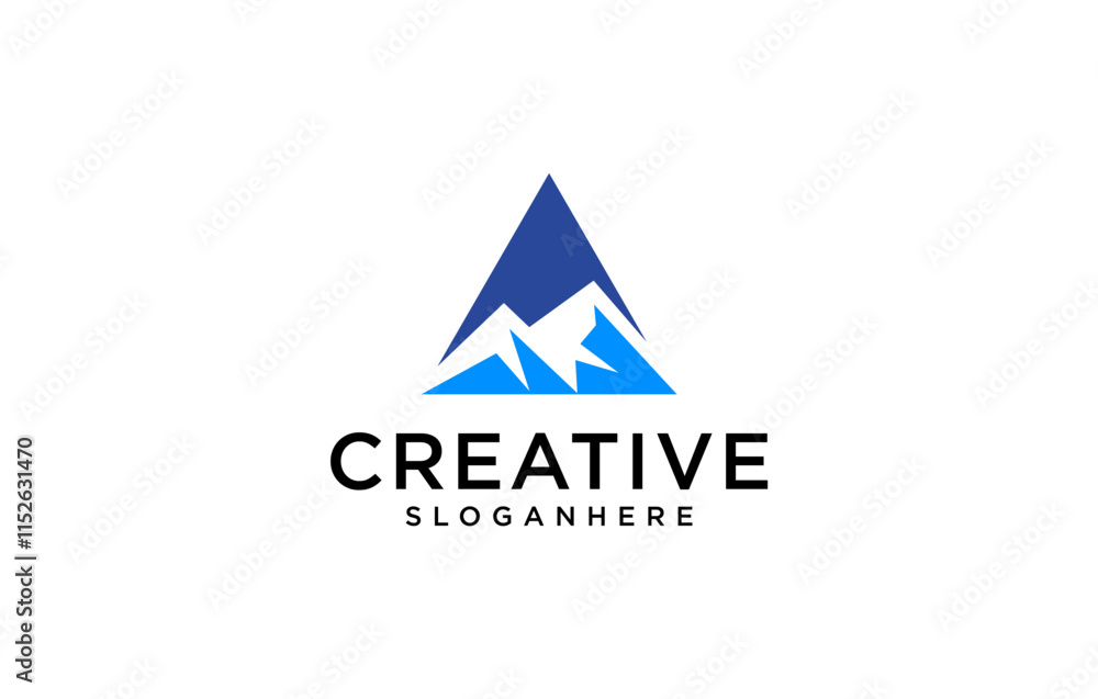 negative space mountain trian... negative space mountain trian...