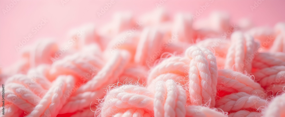 Soft blush pink yarn, intricately woven, creates a dreamy, textured image. A gentle, romantic feel. Soft blush pink yarn, intricately woven, creates a dreamy, textured image. A gentle, romantic feel.