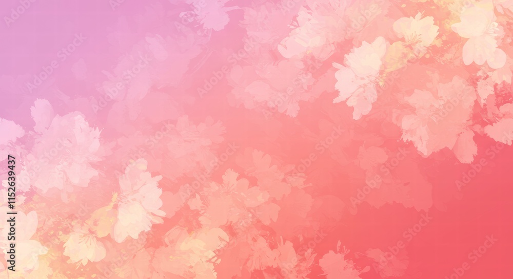 Pink and Orange Abstract Floral Background: A delicate and dreamy abstract background with soft, ethereal pink and orange hues, punctuated by subtle floral patterns. Pink and Orange Abstract Floral Background: A delicate and dreamy abstract background with soft, ethereal pink and orange hues, punctuated by subtle floral patterns.