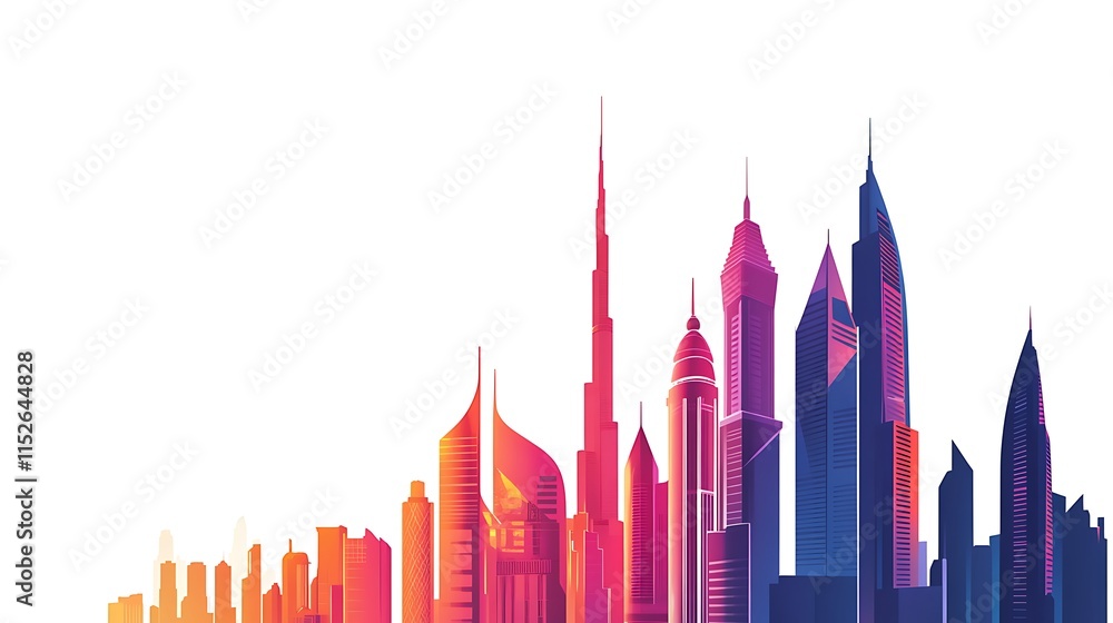 Obraz premium Iconic Travel Landmarks YouTube Banner Design