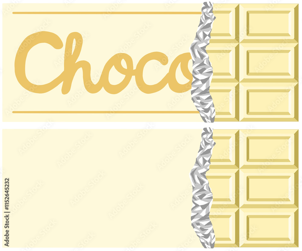 Φωτογραφία Half opened white chocolate bar Clip art Transparent PNG