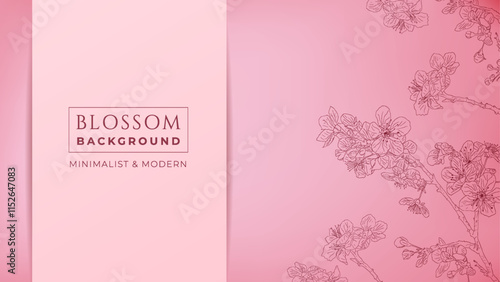 Blossom background suitable for business design needs, beauty products, banners