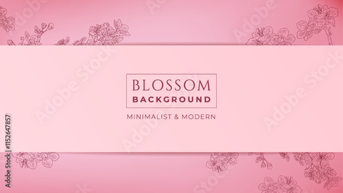 Blossom background suitable for business design needs, beauty products, banners