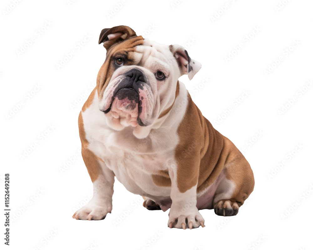 High-Quality PNG Adorable English Bulldog Looking Into The Camera Isolated on White Background – High Resolution High-Quality PNG Adorable English Bulldog Looking Into The Camera Isolated on White Background – High Resolution