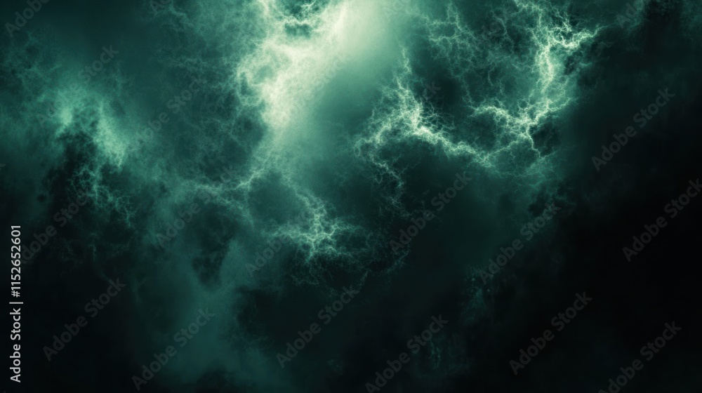 A dramatic depiction of dark storm clouds illuminated by flashes of lightning. A dramatic depiction of dark storm clouds illuminated by flashes of lightning.