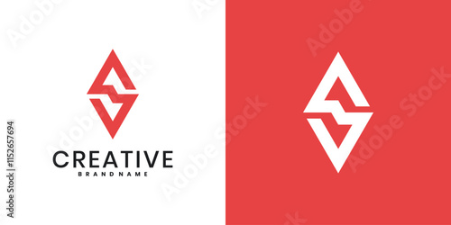 Initial letter S logo design with modern shape Free Download Initial letter S logo design with modern shape - GFXLoad