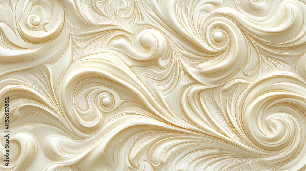 Elegant cream colored seamless texture with intricate swirls and patterns Elegant cream colored seamless texture with intricate swirls and patterns