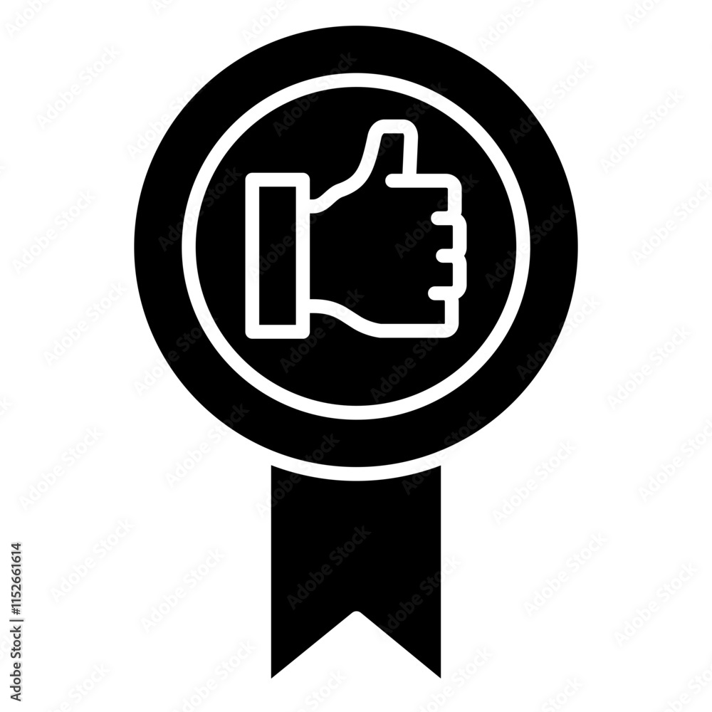 Like Label Icon, Black And White Glyph Icon Symbol Like Label Icon, Black And White Glyph Icon Symbol