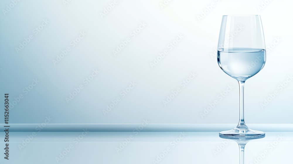 A crystalclear glass of refreshing water on rustic wooden table, study in simplicity A crystalclear glass of refreshing water on rustic wooden table, study in simplicity