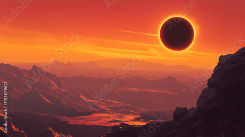 Wallpaper Mural Solar eclipse on another planet. Eclipser. Illustration Torontodigital.ca