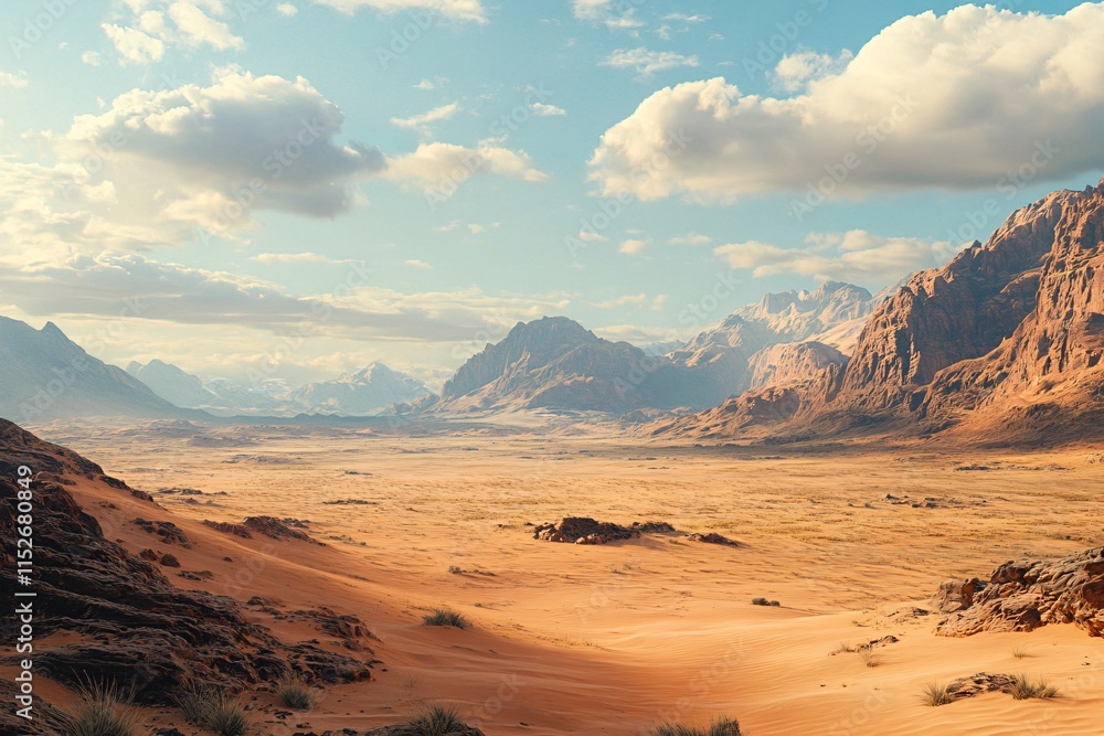 Naklejka premium sunset in the mountains