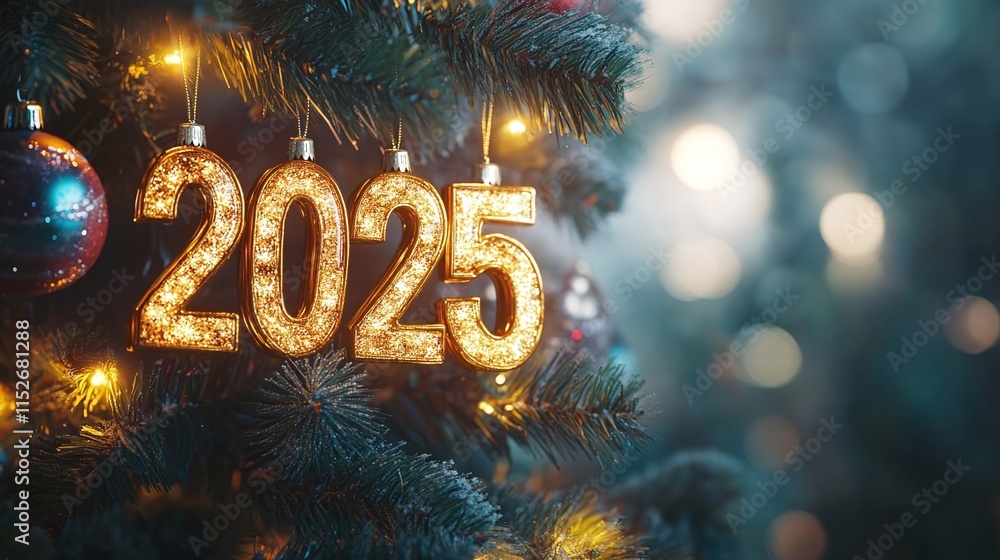 Retro-style golden '2025' on a green background with fireworks, perfect for New Year’s greeting cards, banners, calendars, and holiday celebration designs. Retro-style golden '2025' on a green background with fireworks, perfect for New Year’s greeting cards, banners, calendars, and holiday celebration designs.