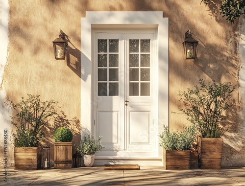 entrance to the house