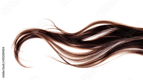 High-Quality PNG of brown hair Isolated on White Background – High Resolution