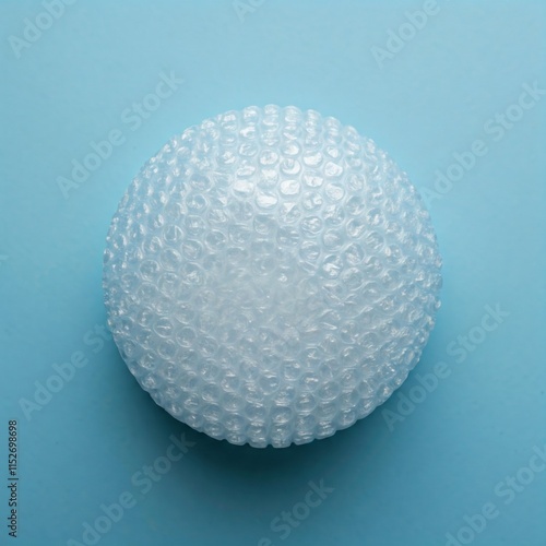 Bubble wrap on a blue background.