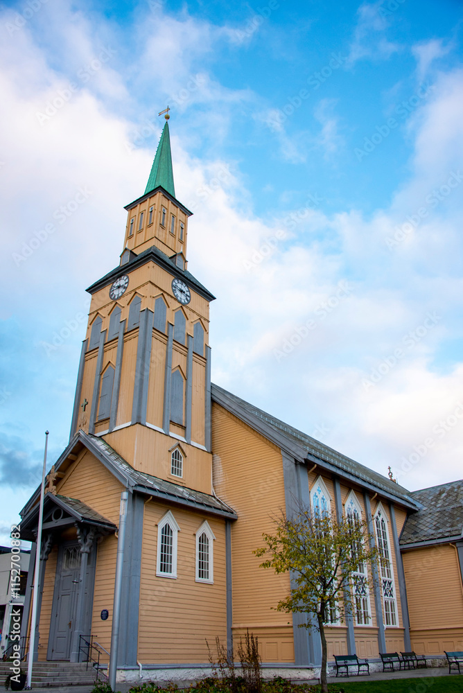 Obraz premium Cathedral of Tromso - Norway