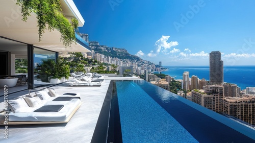 Luxury Monaco Villa with Infinity Pool and Panoramic Ocean Views