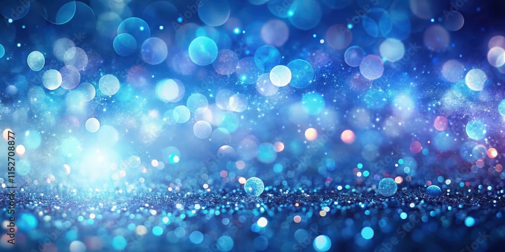 Iridescent Blue Glow Particle Abstract Bokeh Background with Soft Focus Effect , ethereal atmosphere, abstract background Iridescent Blue Glow Particle Abstract Bokeh Background with Soft Focus Effect , ethereal atmosphere, abstract background