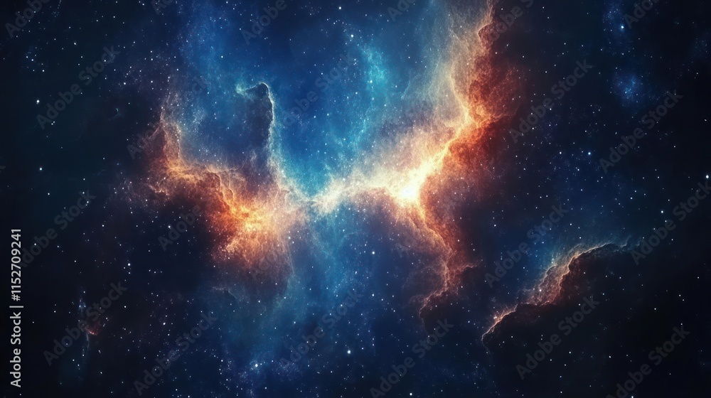 Fototapeta premium A breathtaking view of a nebula within the cosmos.