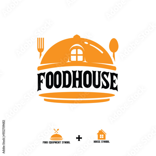 Food House Restaurant Logo Template