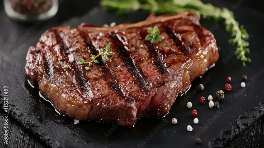 Juicy Grilled Ribeye Steak with Herbs and Spices Juicy Grilled Ribeye Steak with Herbs and Spices