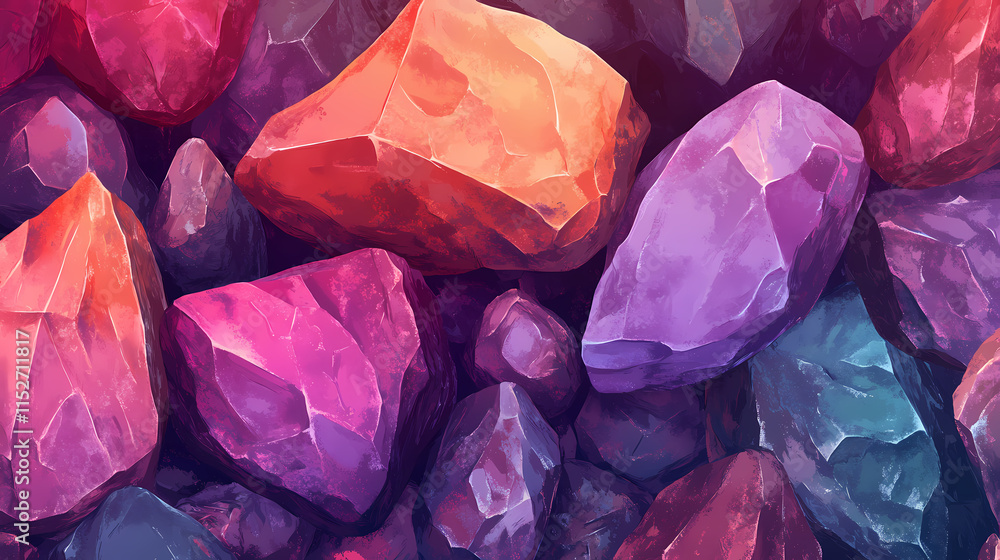 © Thiago - Granite quartz stone texture. Quartz. Illustration