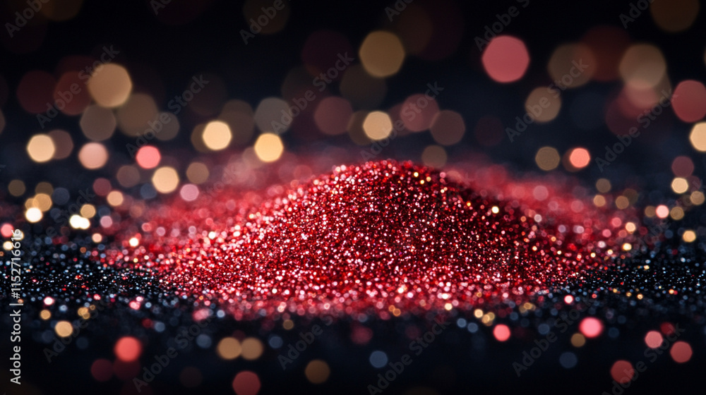 Dynamic red glitter particles spread across a deep black background symbolizing chaos energy passion transformation elegance and the duality of power and vulnerability in a bold visual statement
Dynamic red glitter particles spread across a deep black background symbolizing chaos energy passion transformation elegance and the duality of power and vulnerability in a bold visual statement