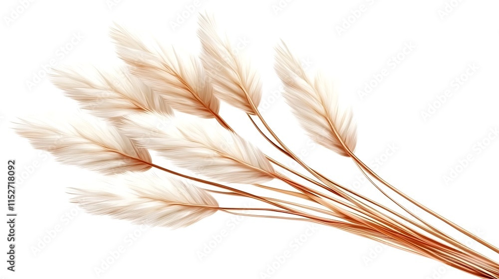 Artistic Vision of Clean White Grass Style in Minimalist Design Artistic Vision of Clean White Grass Style in Minimalist Design