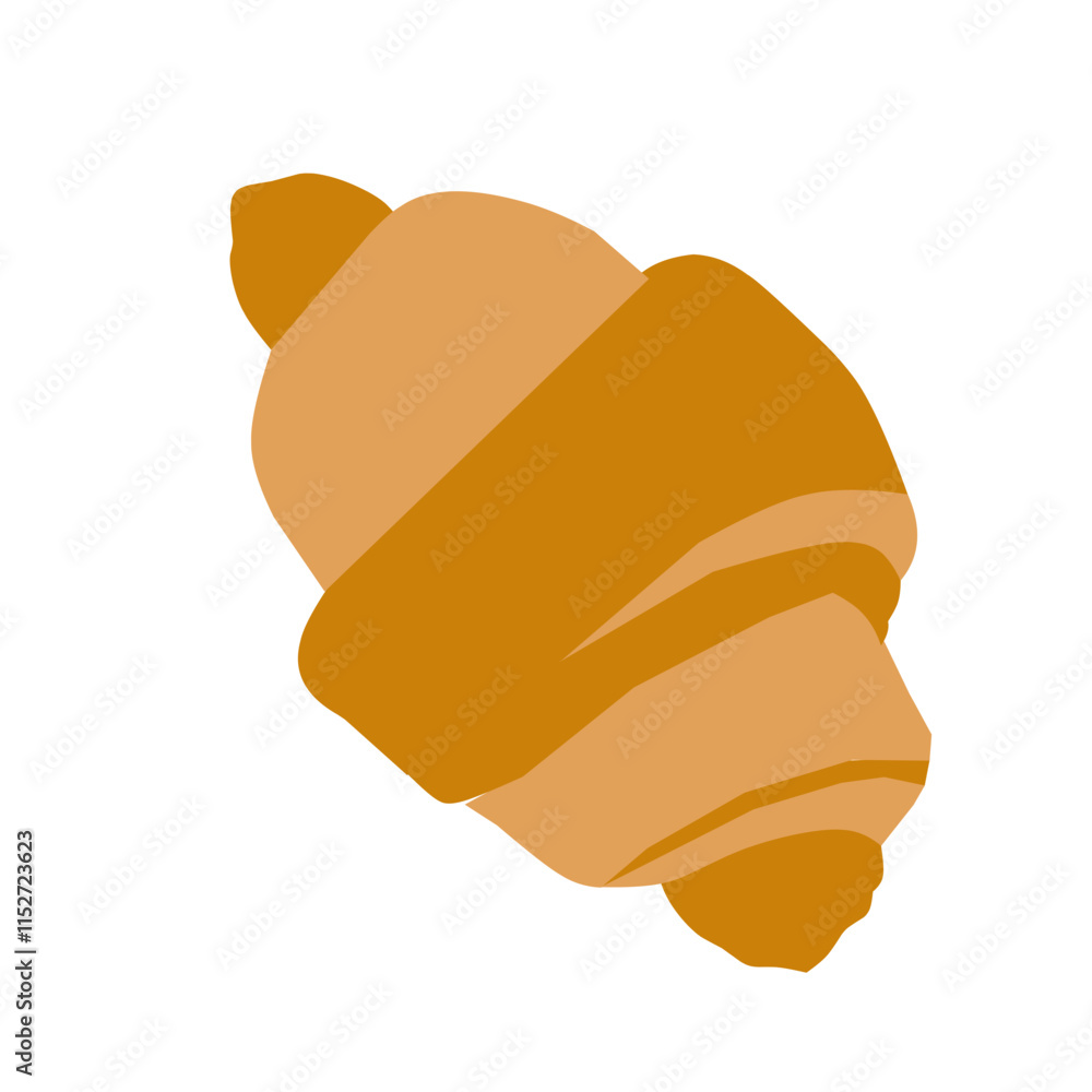 Flat design hand drawn bread illustration. Illustration of various types of bread and various flavors Flat design hand drawn bread illustration. Illustration of various types of bread and various flavors