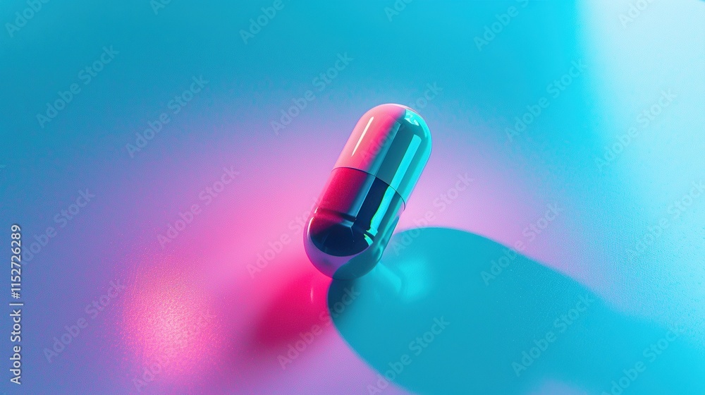 Capsule in Neon Light Capsule in Neon Light