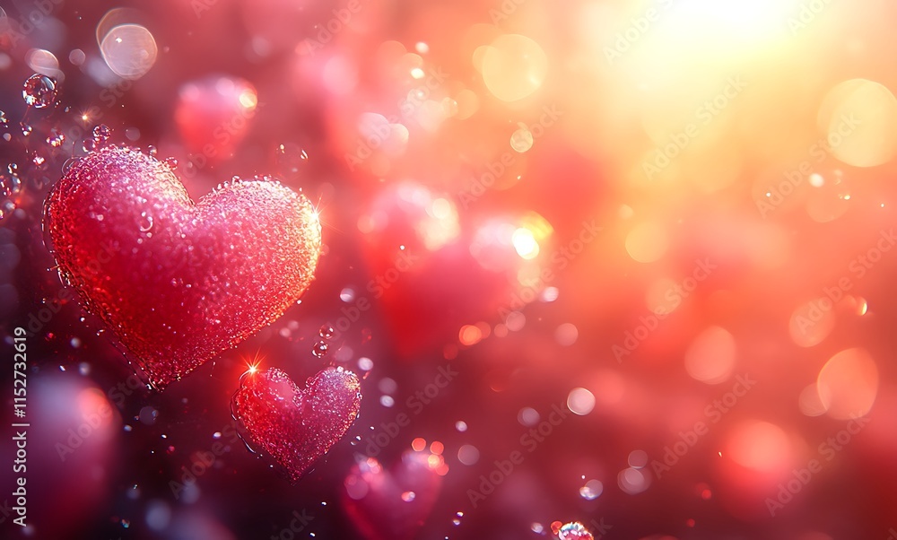 A group of hearts with light shining through them.
A group of hearts with light shining through them.